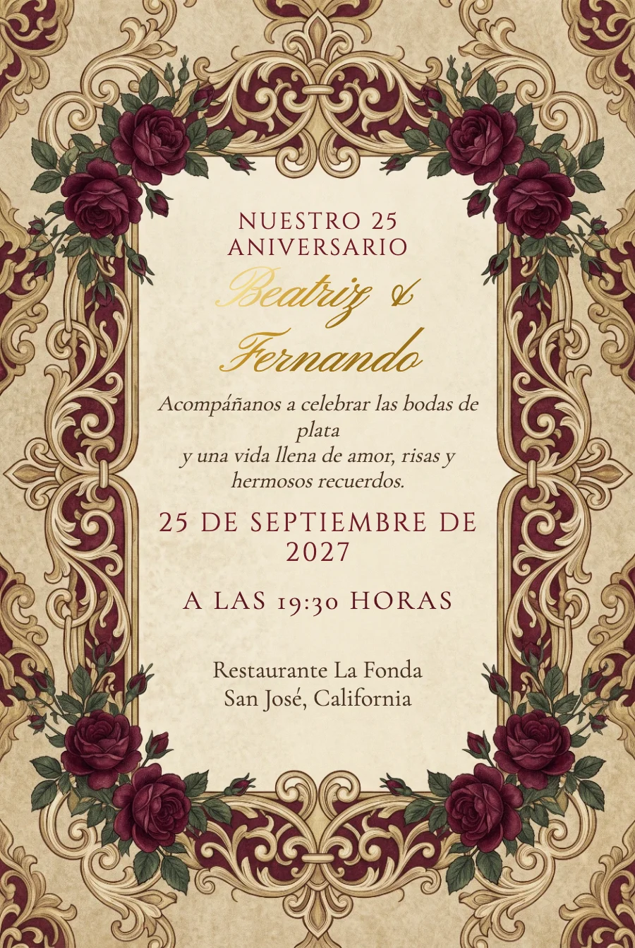 Aniversario Vintage en Papel — Papel fino