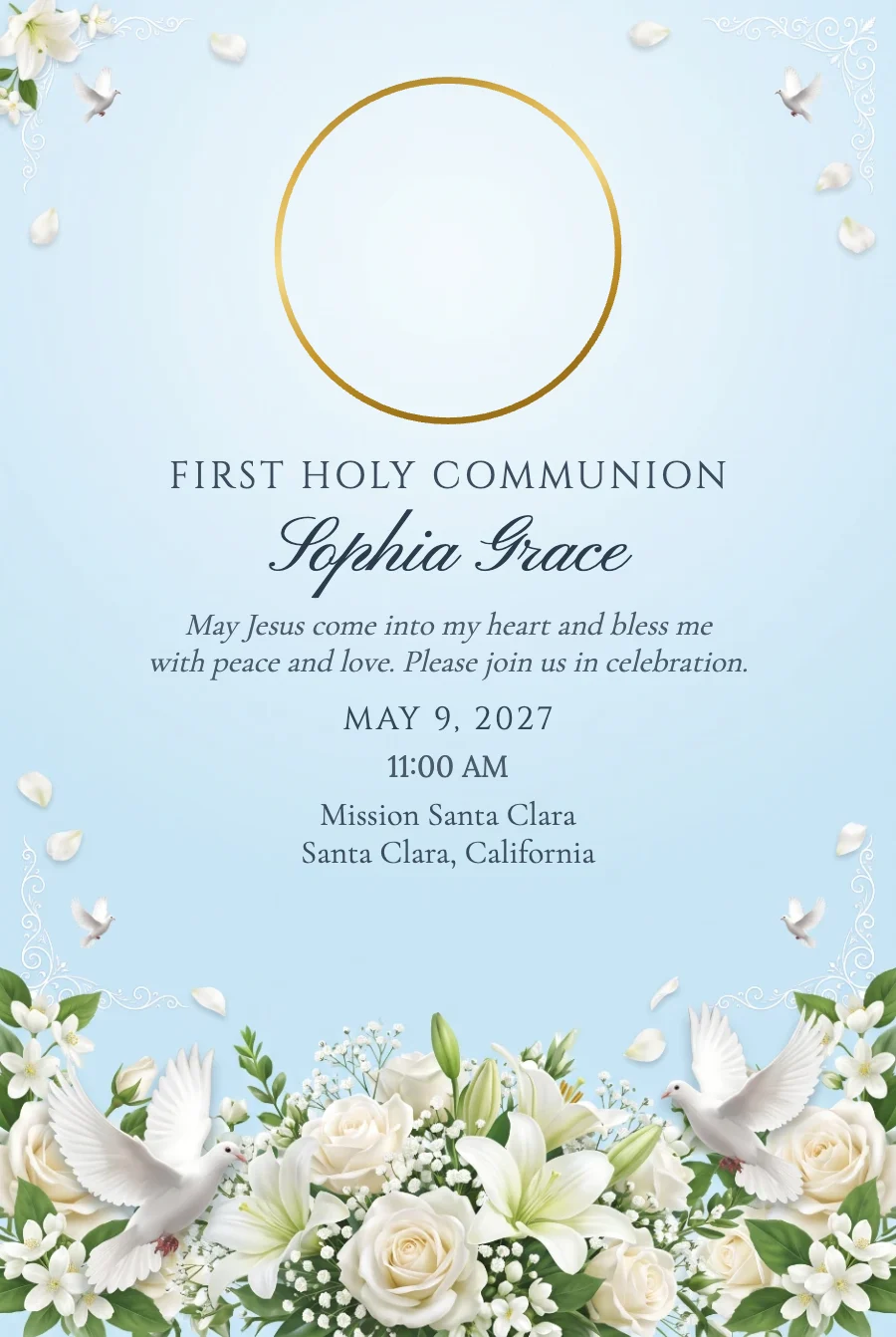 Blue Photo Communion on Photo Paper — Photo paper