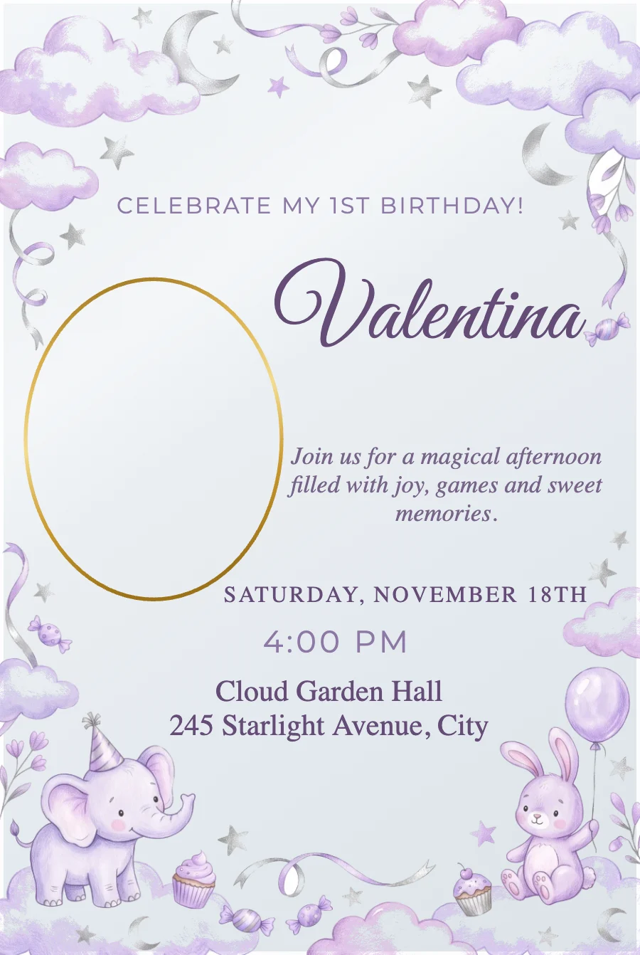 Cumpleaños 001 — Clear acrylic