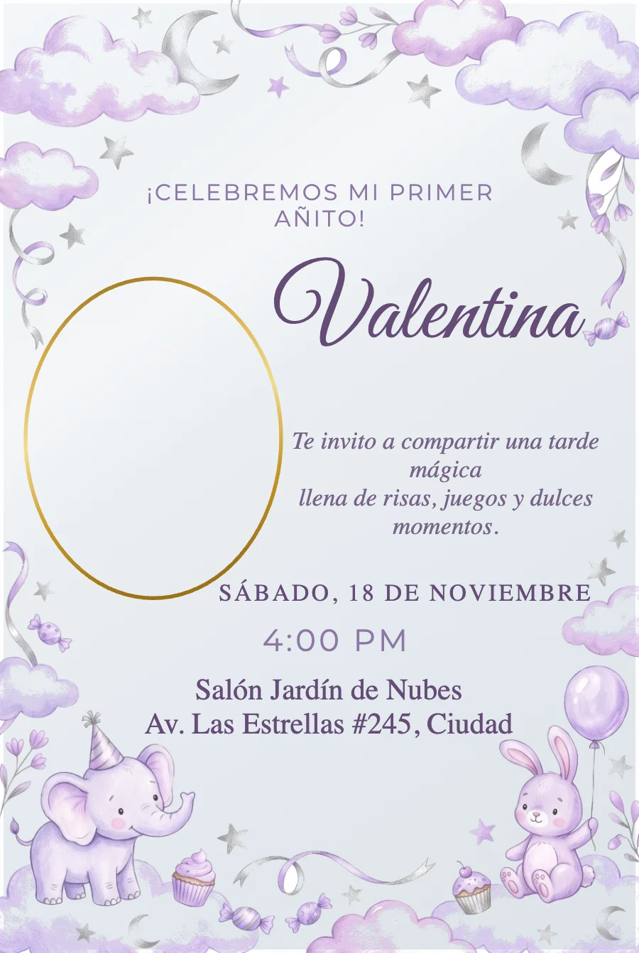 Cumpleaños 001 — Acrílico transparente
