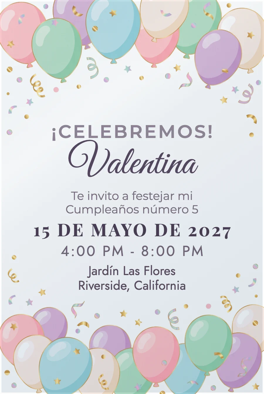 Cumpleaños Globos Pastel en Acrílico — Acrílico transparente