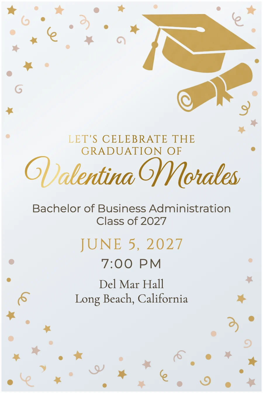 Gold Cap Graduation on Acrylic — Clear acrylic