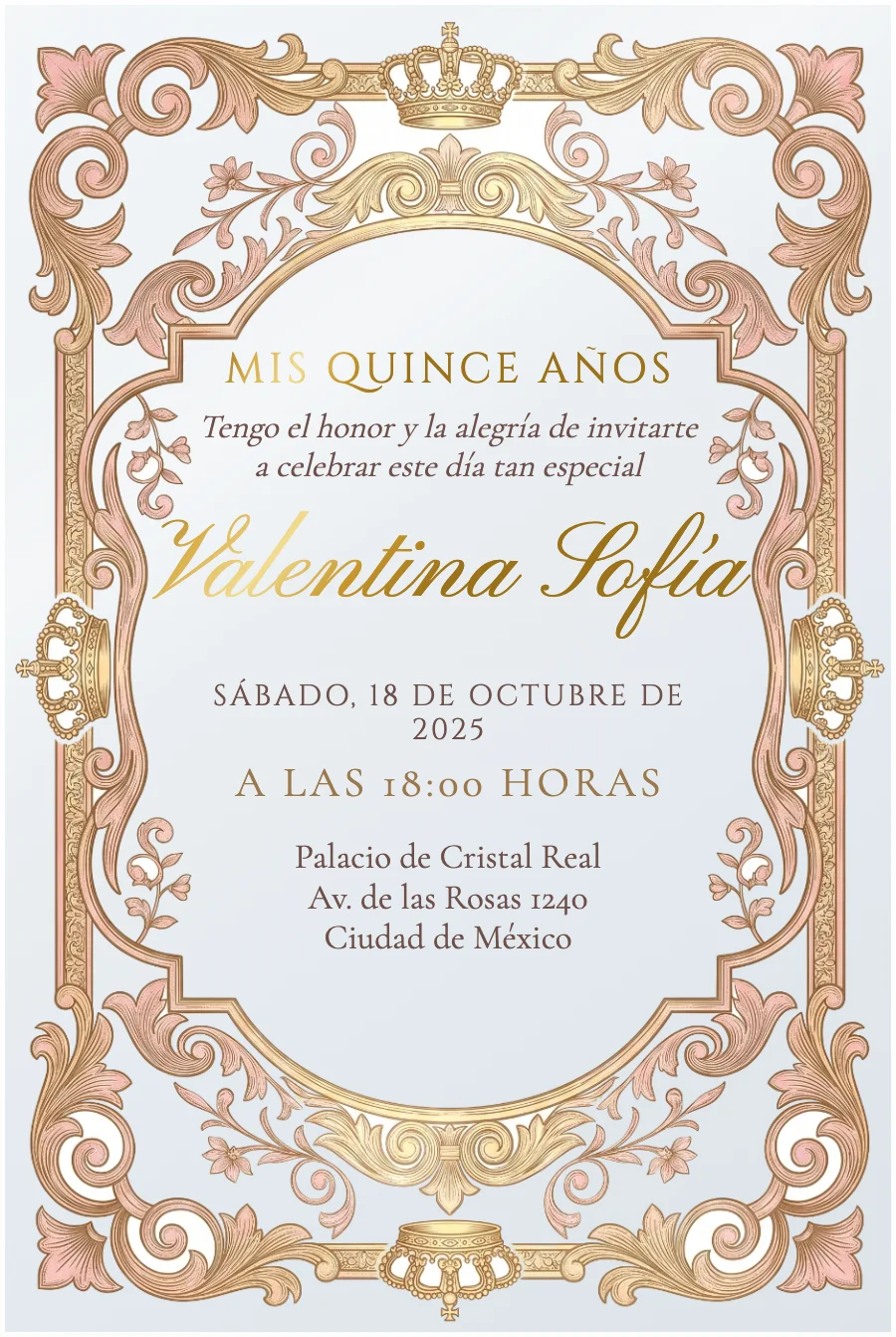 XV Años 002 — Acrílico transparente